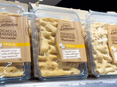 Hiçbir ludovico Focaccia genovese croccante soğanlı.