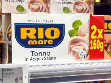 Rio mare orkinos ambalaj ve fiyat rafı.