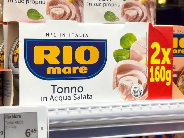 Rio mare orkinos ambalaj ve fiyat rafı.