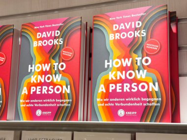 Alman baskısında David Brooks 'un bir insanı nasıl tanıyacağının kitapları..