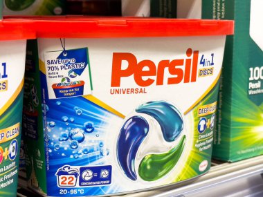 Persil Evrensel 4 'te 4 disk dizaynı derin temiz çamaşırhane için.