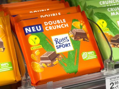 Ritter spor vegan çift çatallı çikolatalı gofret..