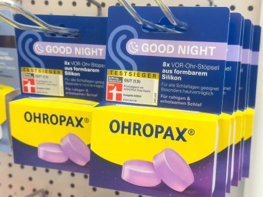 Ohropax Huzurlu uyku için iyi geceler silikon kulak tıkaçları.