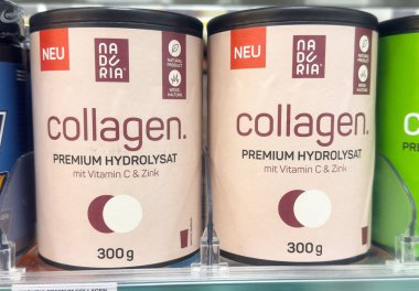 Doğal sağlık için C vitamini ve çinko içeren kolajen premium hidrolisat..