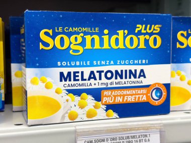 Sogni d 'oro artı melatonin takviye paketi.