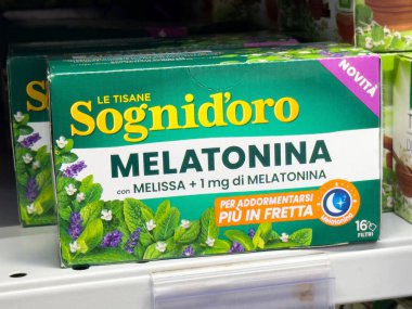 Uyku desteği için Melissa 'yla Sognid' oro melatonin çayı..