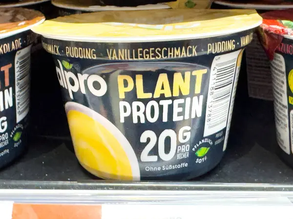 Alpro bitkisel protein pudingi vanilya aromalı 20 gram vejetaryen tatlı fincanı..