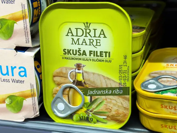 Adria kısrağı, zeytinyağında balık konservesi..