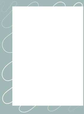 Beyaz arkaplan üzerinde vektör dikdörtgen çerçeve.