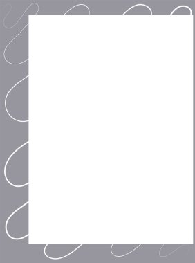 Beyaz arkaplan üzerinde vektör dikdörtgen çerçeve.