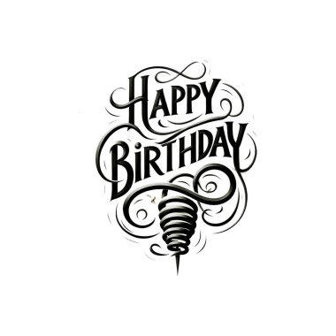 Happy birthday transparent Text background download Free. clipart