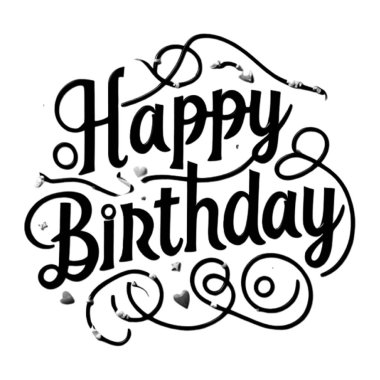 Happy birthday transparent Text background download Free. clipart