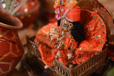 Krishna Janmashtami - Bal Krishna Laddu Gopal - Mutlu Krishna Janmashtami - Hindu Festivali Janmashtam