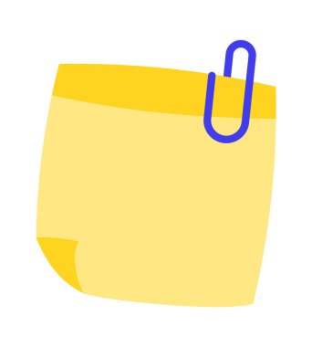 Not kâğıdı. Okula geri dön. Vektör illüstrasyonu