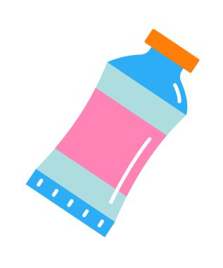 Sanat tüpü. Okula geri dön. Vektör illüstrasyonu