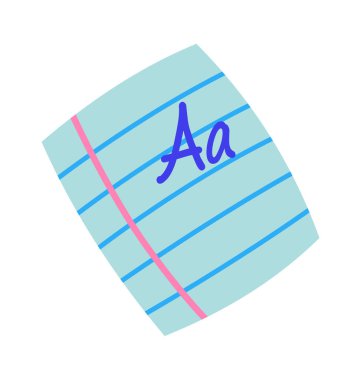 Not defteri. Okula geri dön. Vektör illüstrasyonu