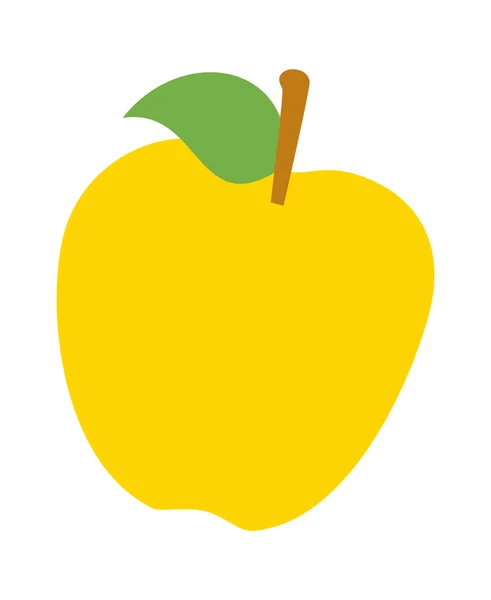 Apple Fruit Icon Vector Illustration — Stock Vector