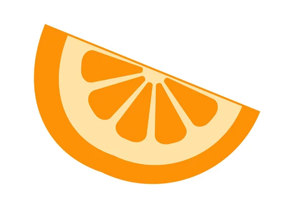Narancssárga Gyümölcs Béke Vektorillusztráció — Stock Vector