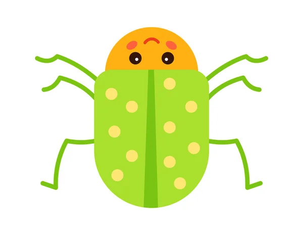 Cartoon Bug Kinderlijke Insect Vectorillustratie — Stockvector