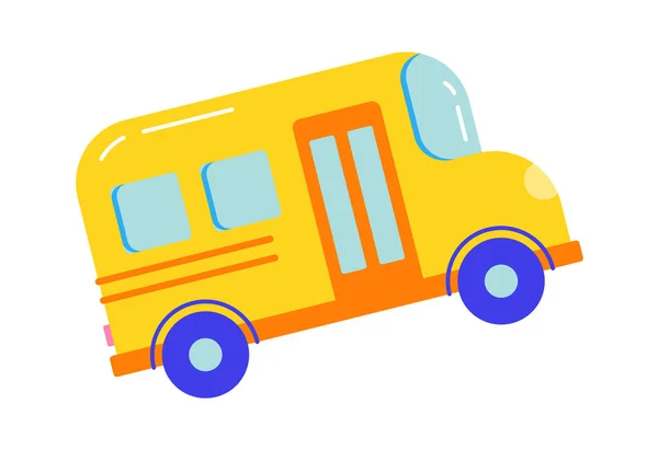 Значок Школьного Автобуса Векторная Иллюстрация — стоковый вектор