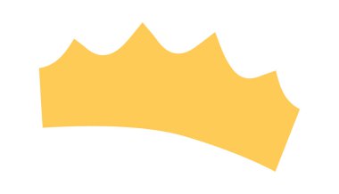 Altın taç simgesi. Vektör çizim