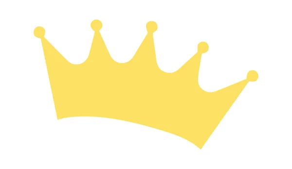 Значок Золотой Короны Векторная Иллюстрация — стоковый вектор