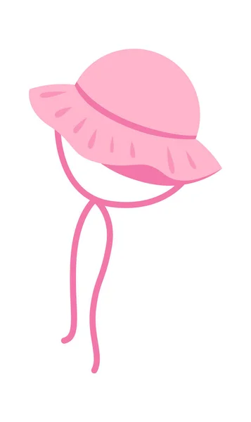 Sombrero Rosa Ilustración Vectorial — Vector de stock