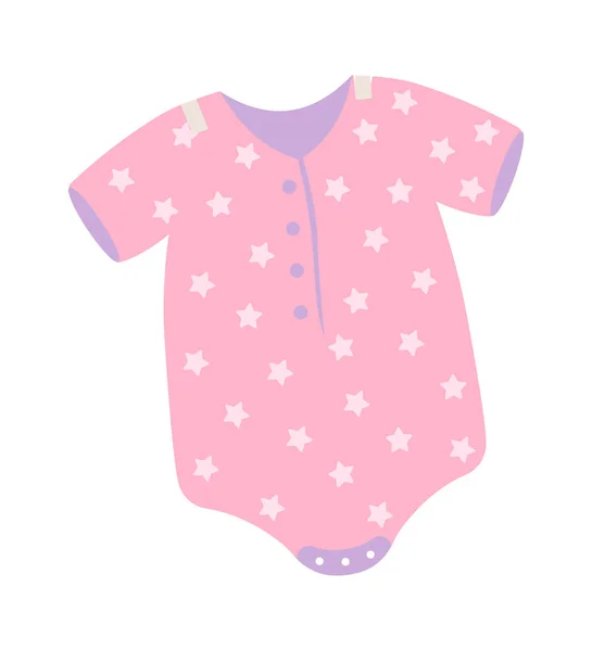 Pink Baby Rmper Vektorová Ilustrace — Stockový vektor