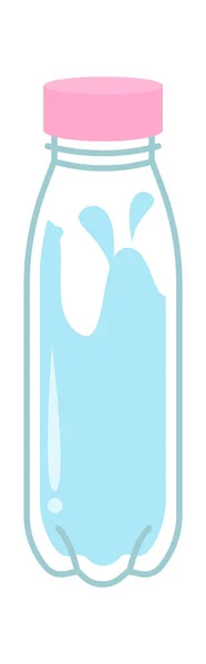 Значок Бутылки Воды Векторная Иллюстрация — стоковый вектор