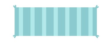 Plaj hasırı ikonu. Vektör illüstrasyonu