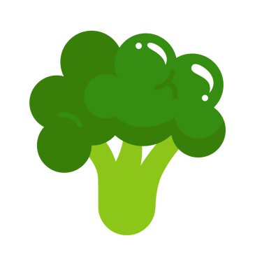 Brokoli Sebze Simgesi. Sağlıklı yiyecekler. Vektör illüstrasyonu