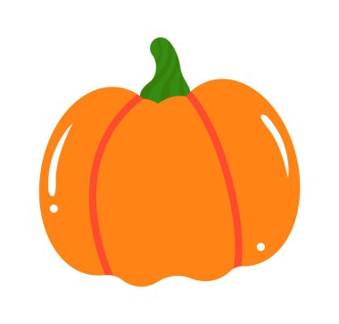 Balkabağı Sebze Simgesi. Sağlıklı yiyecekler. Vektör illüstrasyonu