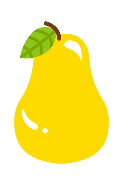 Icône Fruits Poire Illustration Vectorielle — Image vectorielle