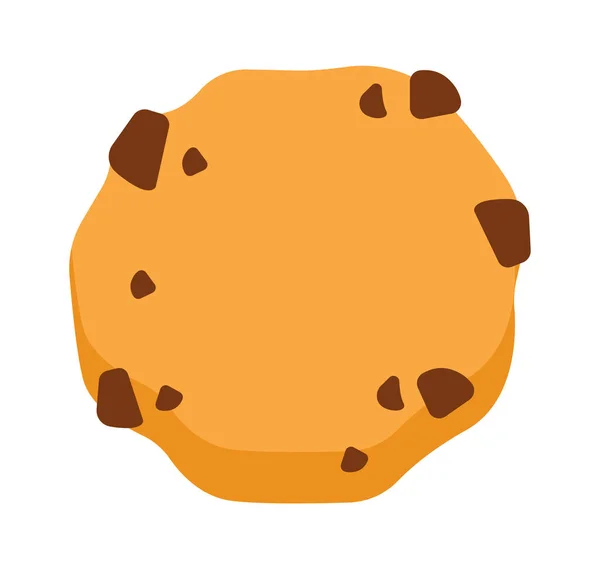 チョコレートクッキー ベーカリーアイコン ベクターイラスト — ストックベクタ