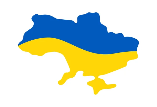 ウクライナのマップのアイコン ベクトル図 — ストックベクタ