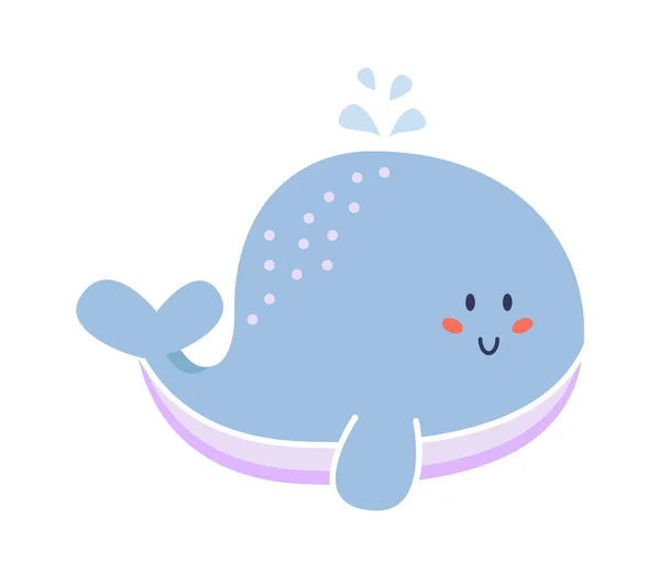 Китова Риба Дитячий Дизайн Векторні Ілюстрації — стоковий вектор