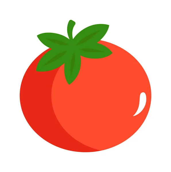 Ícone Vegetal Tomate Comida Saudável Ilustração Vetorial — Vetor de Stock