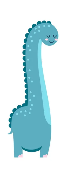 Mignon Dinosaure Enfant Dessin Animé Animal Illustration Vectorielle — Image vectorielle