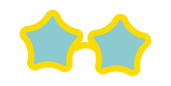 Ikona Hvězdných Brýlí Vektorová Ilustrace — Stockový vektor