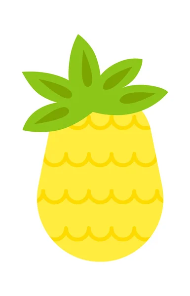 Ananas Tropisch Fruit Vector Illustratie — Stockvector