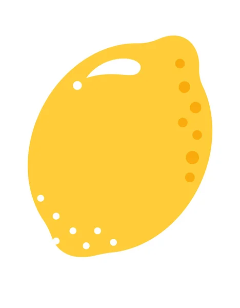 Citronové Ovoce Zdravé Jídlo Vektorová Ilustrace — Stockový vektor