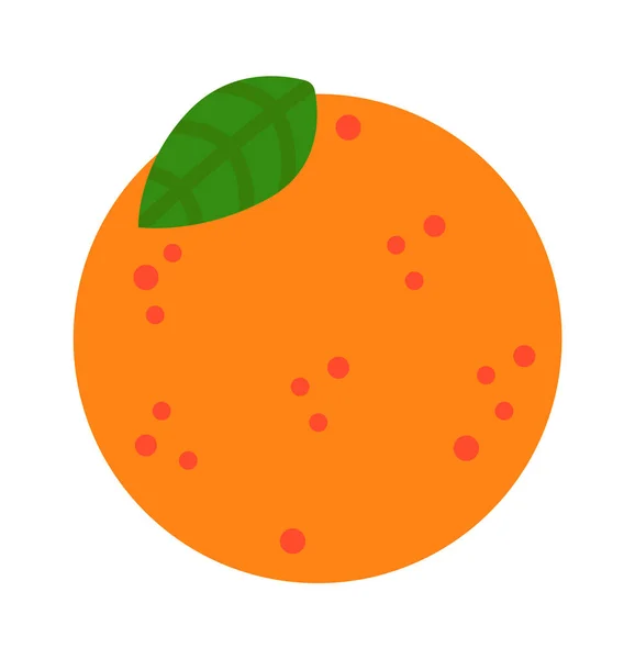 Sinaasappelfruit Gezond Eten Vectorillustratie — Stockvector