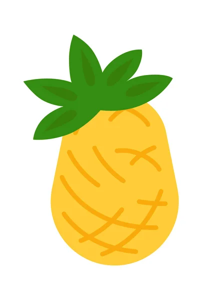 Ananasové Ovoce Zdravé Jídlo Vektorová Ilustrace — Stockový vektor