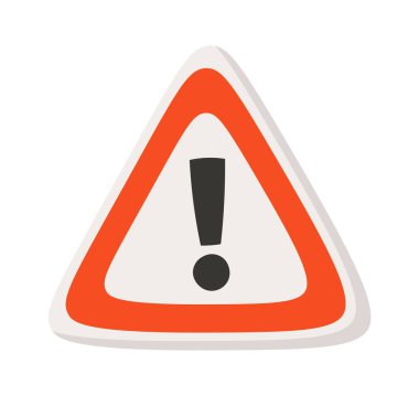 Acil Tehlike Alanı Yol İşareti Simgesi