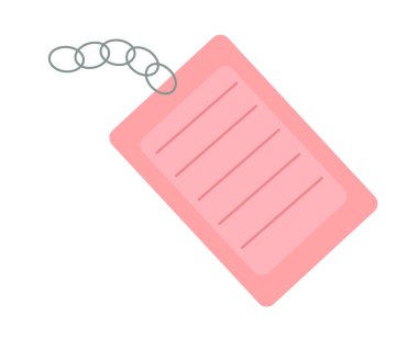 Bilgi panosu düz simgesi olan anahtarlık