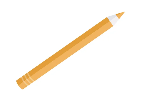 铅笔扁平图标办公室用品 — 图库矢量图片