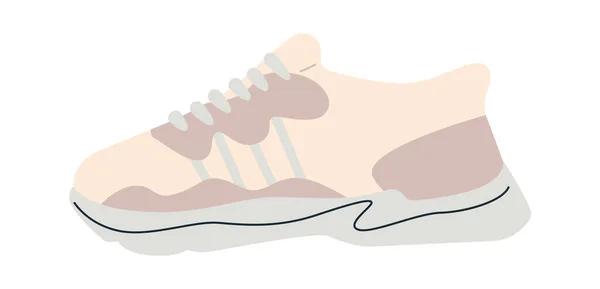 Baskets Mode Icône Plate Chaussure Tendance Pour Marche Illustration Vectorielle — Image vectorielle