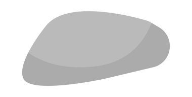 Taş düz ikon mimari ve manzara dekorasyonu elementi. Vektör illüstrasyonu