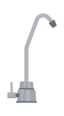 Su filtresi düz simge mikro filtreleme teknolojisini çalıştırır. Vektör illüstrasyonu