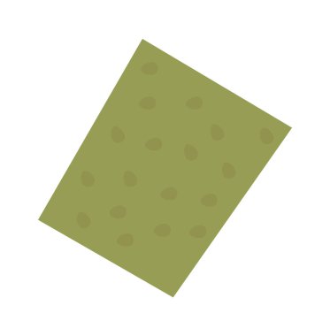 Nori düz bir Asya yemeği, yenilebilir deniz yosunu bırakıyor. Vektör illüstrasyonu